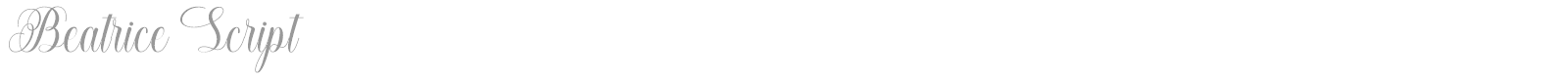Beatrice Script font preview